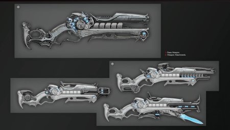 Варфрейм концепт арт оружие