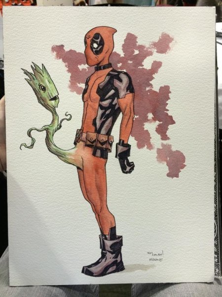 Дэдпул для срисовки