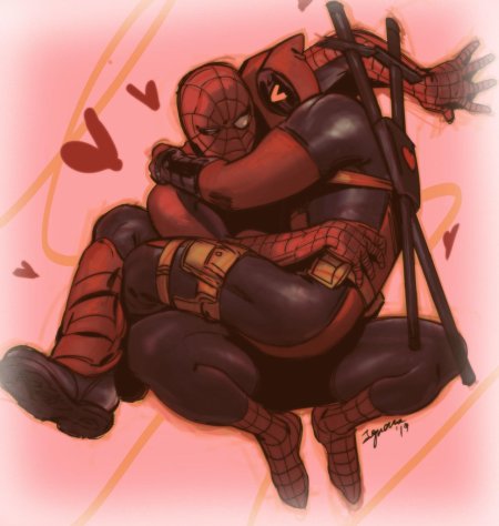 Дэдпул и человек паук шип