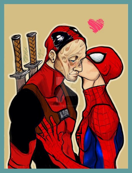 Дэдпул и человек паук шип