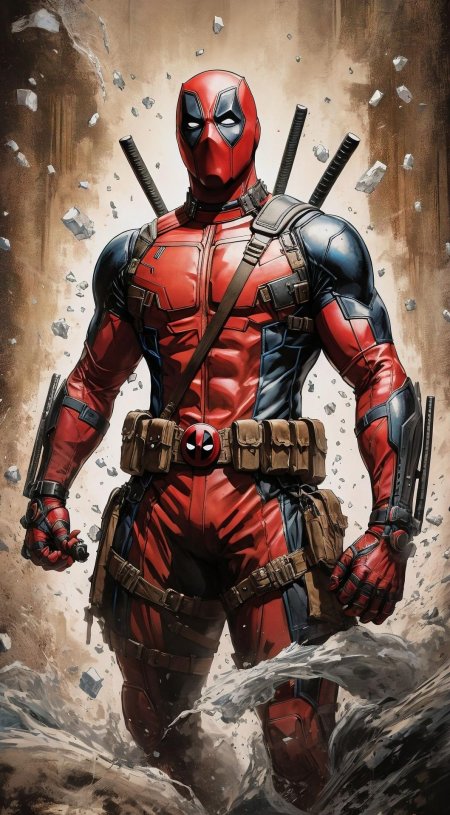 Картина по номерам дэдпул