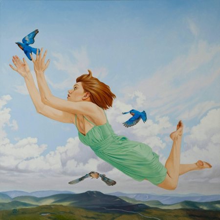 Девушка в полете