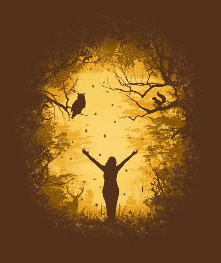 Природа силуэт