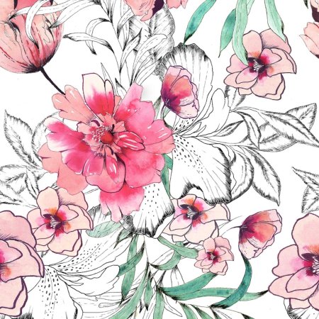 Цветочный принт