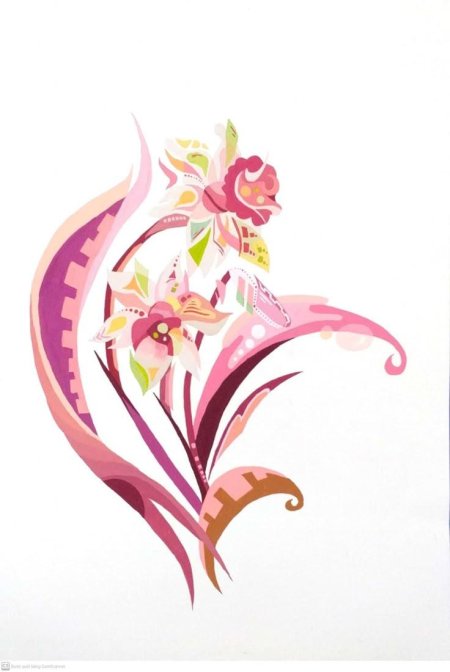 Стилизованные цветы