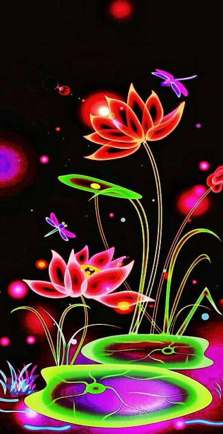 Неоновые цветы