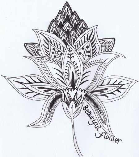 Тату мандала лотос