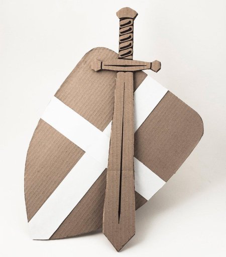 Меч своими руками из картона