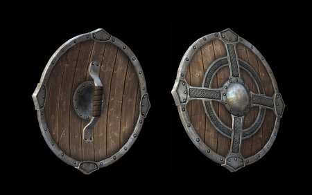 Круглый щит викингов