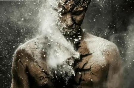 Человек рассыпается