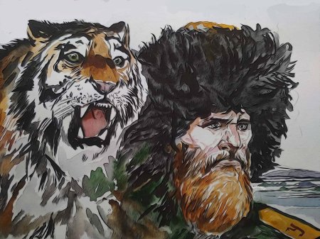 Тигр картина