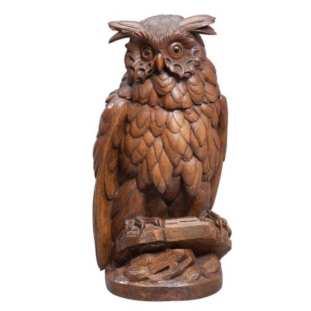 Резьба по дереву совы и филины