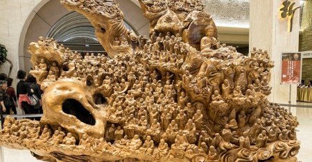 Чжэн чунхуй деревянная скульптура