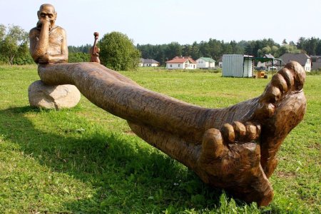 Прикольные деревянные скульптуры