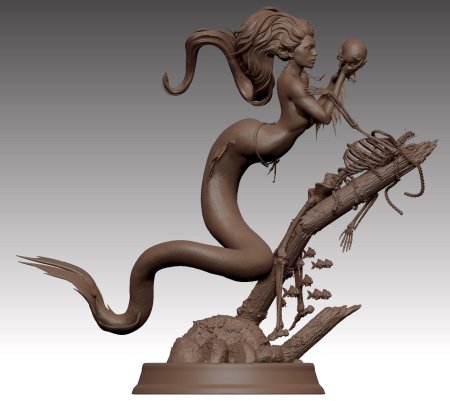 Русалка d модель