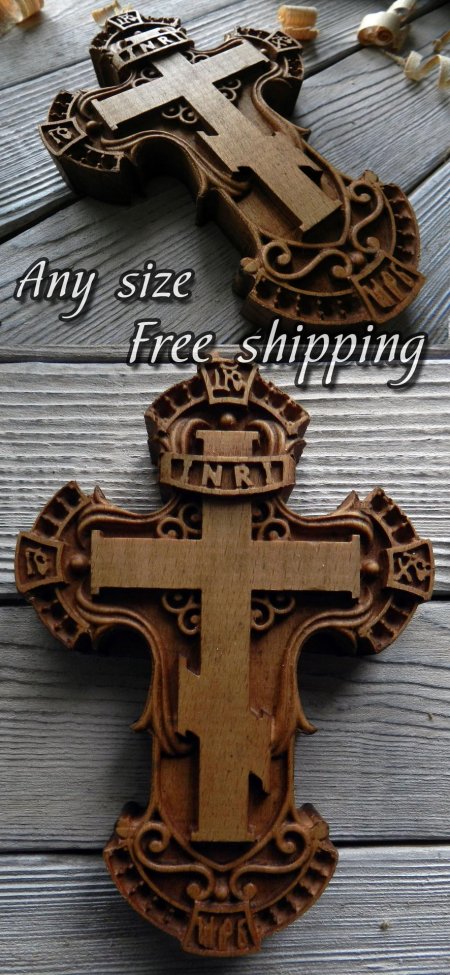Деревянный нательный крест
