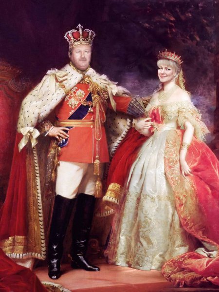 Исторические портрет король и королев