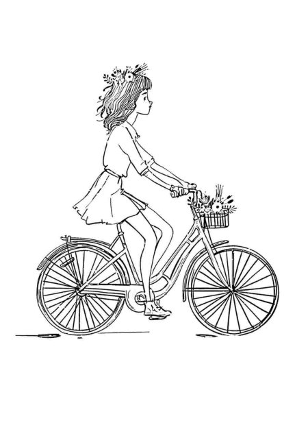 Велосипед раскраска