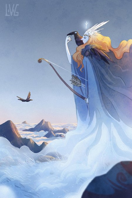 Богиня скади в скандинавской мифологии