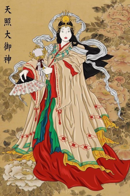 Аматэрасу богиня солнца в японии