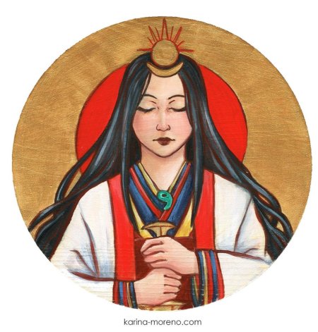 Японская богиня солнца аматэрасу