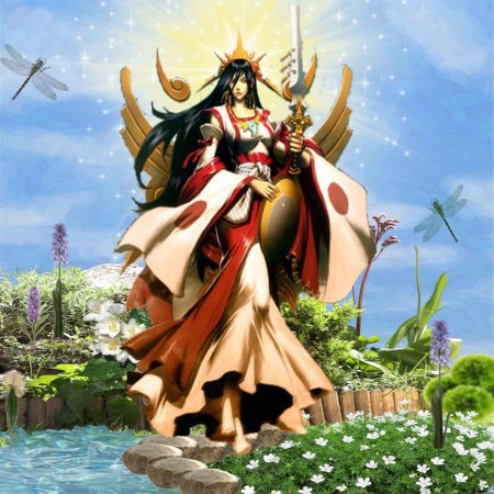 Аматерасу японская богиня