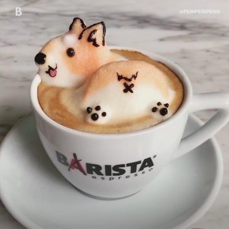 Рисунки на кофе