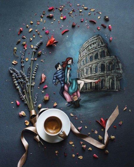 Итальянская художница cinzia bolognesi утро