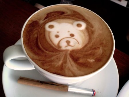 Латте арт мишка