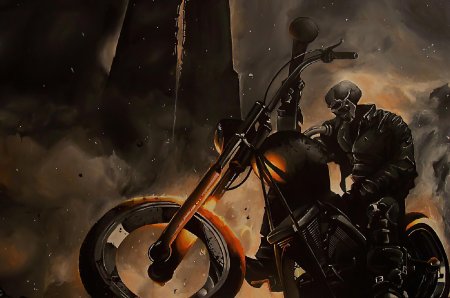 Ghost rider biker