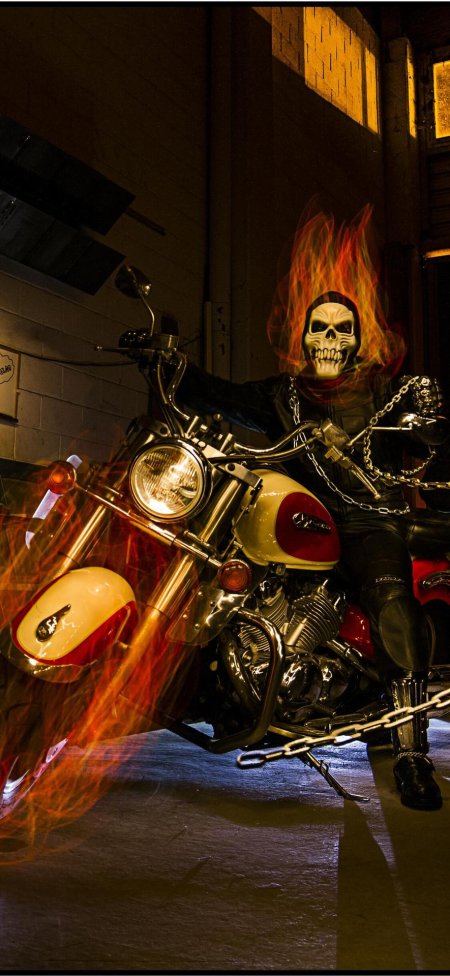 Харлей дэвидсон призрачный гонщик