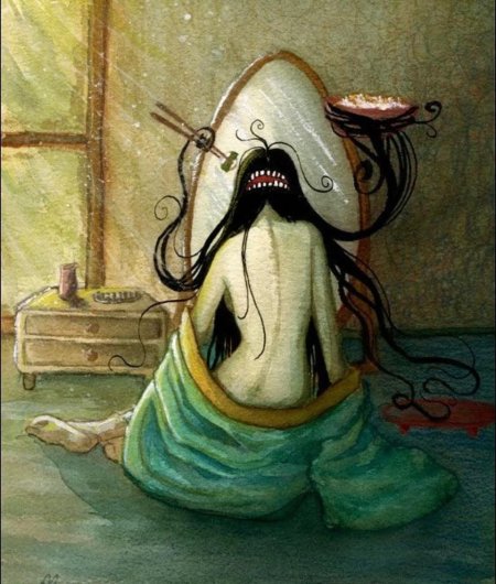 Японская мифология футакучи онна