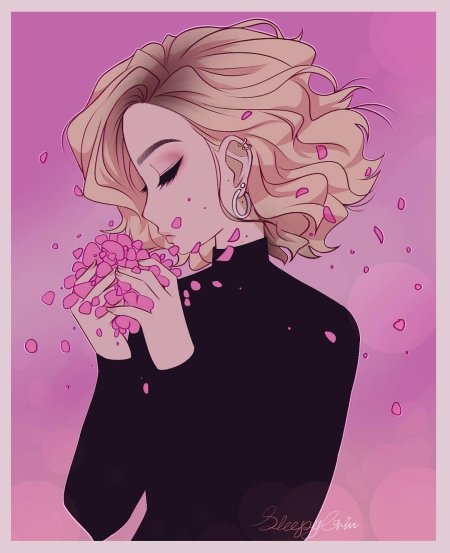 Девушка арт пинтерест