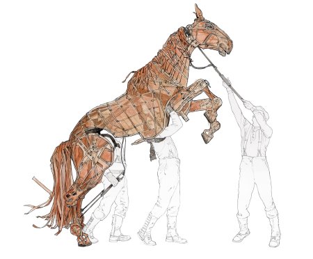 Лошадь набросок