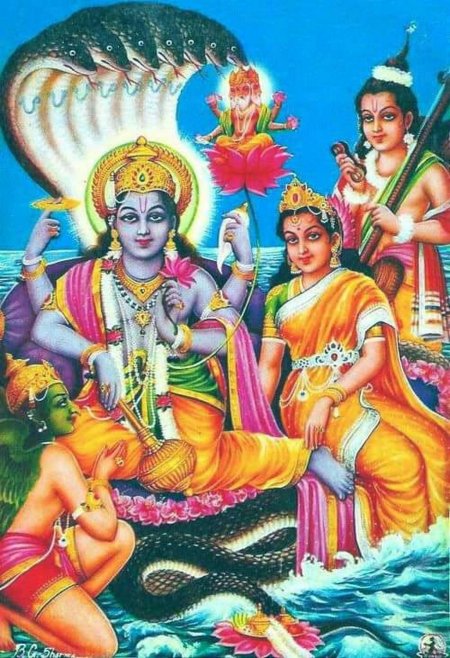 Индийские боги вишну и лакшми