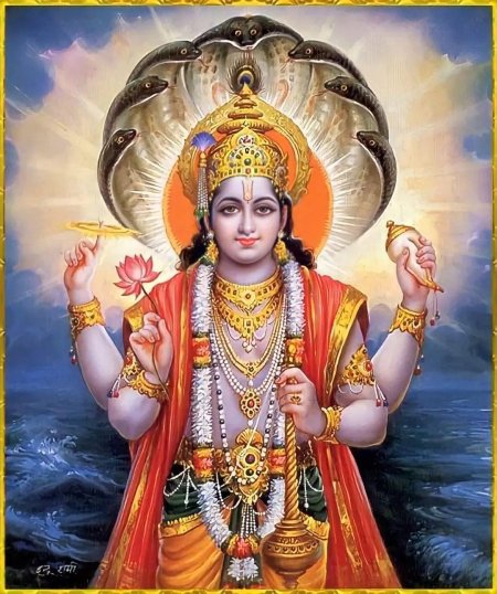 Индийский бог вишну