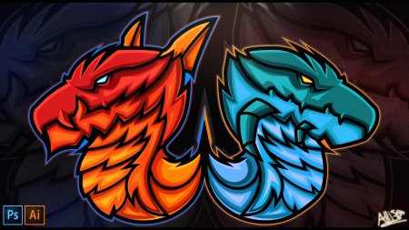 Логотип дракон