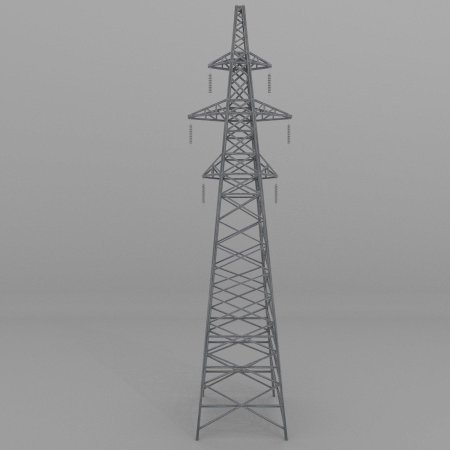 D модели опор лэп у