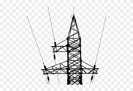 Линии электропередач вектор