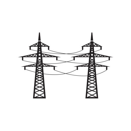 Линии электропередач рисунок