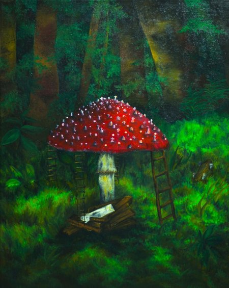 Шишкин мухоморы картина