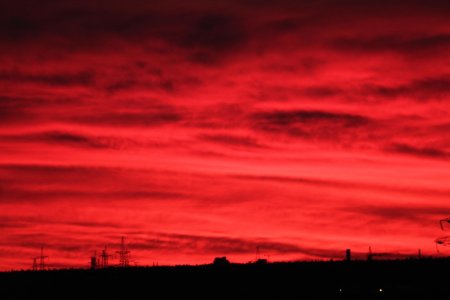 Красное небо