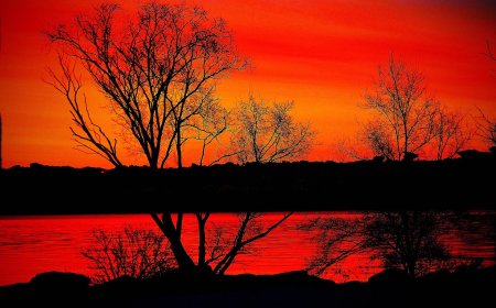 Закат пейзаж