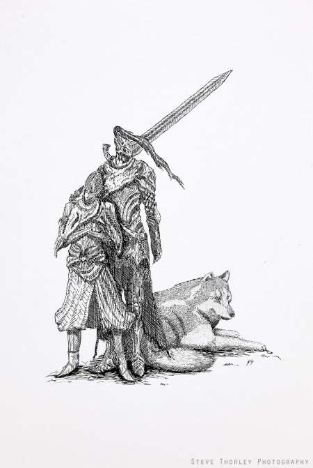 Дарк соулс рыцарь набросок