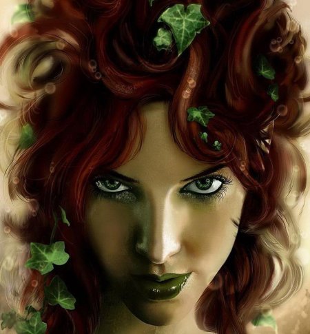 Рыжая ведьма с зелеными глазами