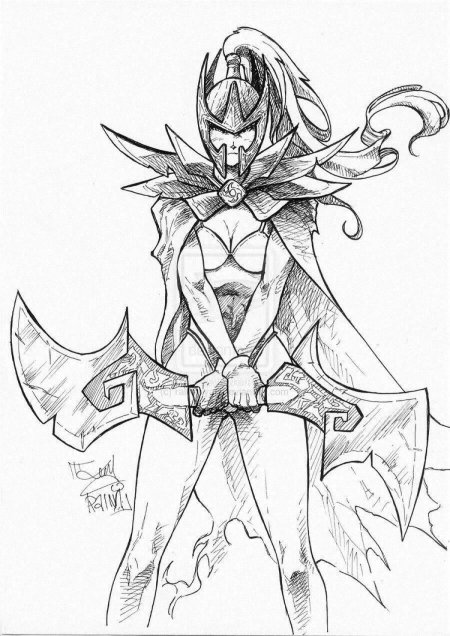 Phantom assassin dota 2 рисунок