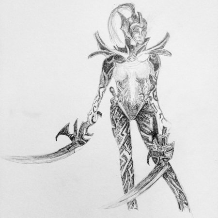 Эскиз фантом ассасин дота
