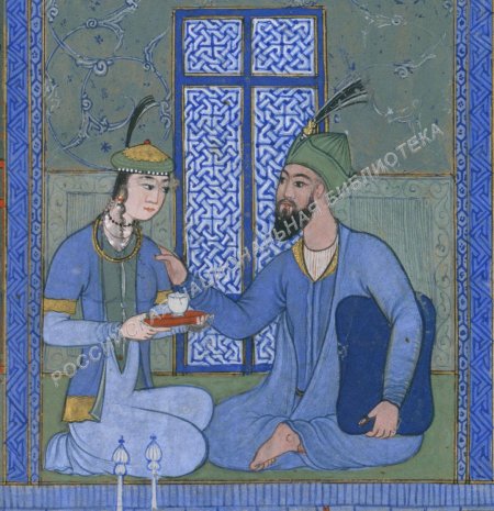 Восточный миниатюра алишер навои