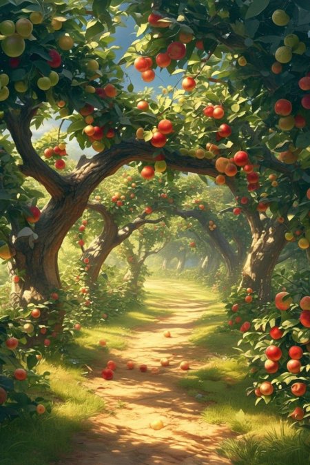 An apple orchard