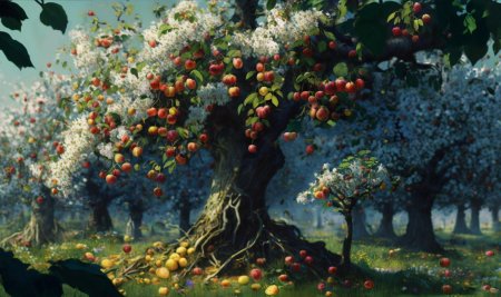 Дерево яблони